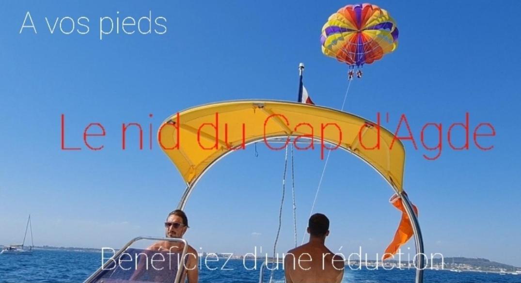 Résidence de standing la Pêcherie Spacieux T3 comme un cocon familial vue mer et sur l'avant port Sur le bout du bout de Cap d'Agde seule cap en Occitanie Exterior foto
